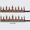 Medieval Vintage King Crowns With Crescents Designs Cosplay Accessory Headwear Crownpiece For Men and Kids School Event