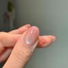 Nude Pink Gradient Glass Bead Cat Eye Wearable Nails