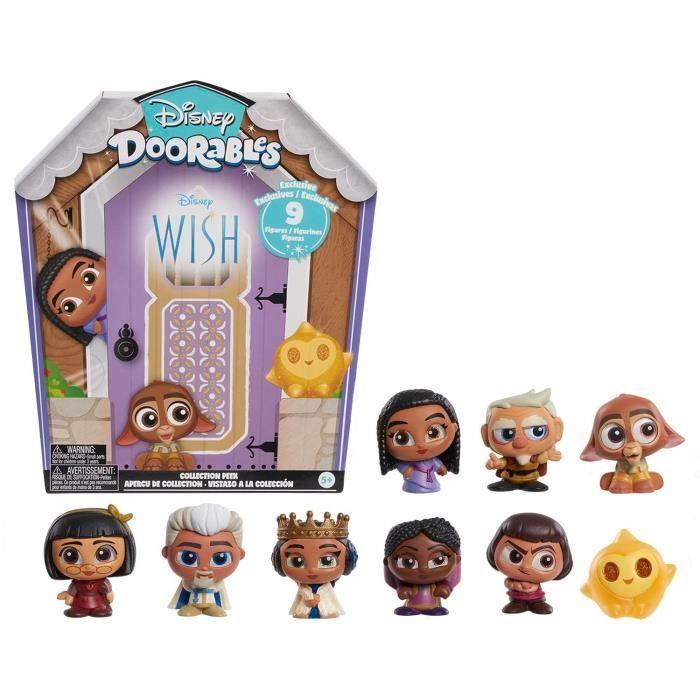 Doorables Wish Sammler-Geschenkset, Doorables Disney, 9 exklusive Figuren, darunter 1 zufällige seltene, Zufallsmodell, Ab 5 Jahren