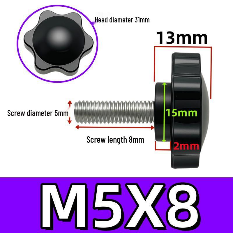 Adjustable Plum Blossom Plastic Head Star Handle Screw Bolt