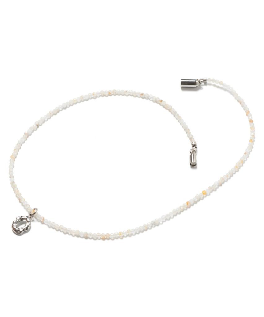 Polalita White Mini Oval Necklace (Plt-Nl-027_Be)