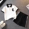 Stylish Summer Boys Short Sleeve Set Comfy Lightweight Cotton Polo Shirt 3 To 8 Years