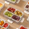 Food Storage Box with Lid And Handle Transparent Snack Organizer Moisture-proof Kitchen Container for Nuts Candies Biscuits Dried Fruits