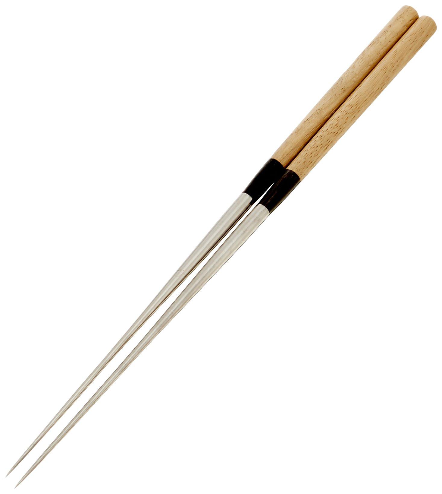 

Sakagen Pure Titanium Serving Pure Chestnut Water Buffalo Made in AML15018 Chopsticks, 180mm, Titanium, Handle Wood, Handle Wood, Japan, бежевый