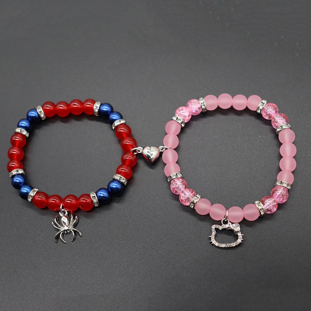 DIEZI Ethnic Friendship Natural Stone Beads Magnetic Bracelets Bohemian Yoga Charm Bracelet For Women Men Party Couple Jewelry