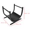 Porte-bûches Exquis Stable Gain de Place Assemblage Facile Support à Bûches en Fer pour Intérieur Extérieur