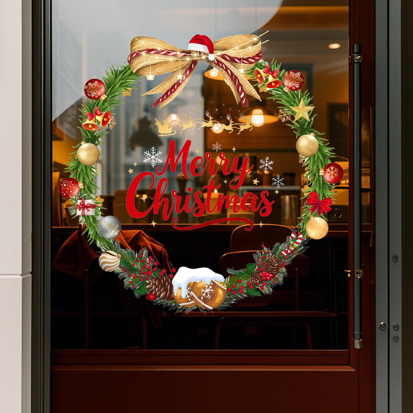 

Christmas Balls, Bells, Flower Garlands, Window Stickers, Home Wall Stickers One Size