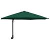 Garden Sun Umbrella Green 248 X 248 X 148 Cm Polyester and Steel