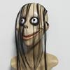 Gruselige Gesichtsmaske Halloween Kostüm Langhaarige Maske V-förmiger Mund Cosplay Partyzubehör Horror Kopfbedeckung Rollenspiel Zubehör