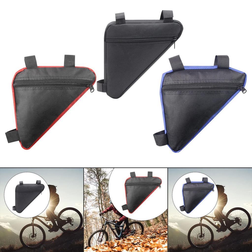 Bicycle Frame Bag, Triangle Design, Front Tube Storage Bag