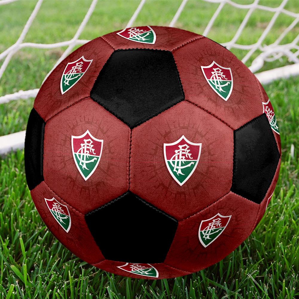 SIZE 5 Fluminense FC Soccer Ball Colorful All Ages Machine Stitched PVC Competition Ready Durable High-Bounce