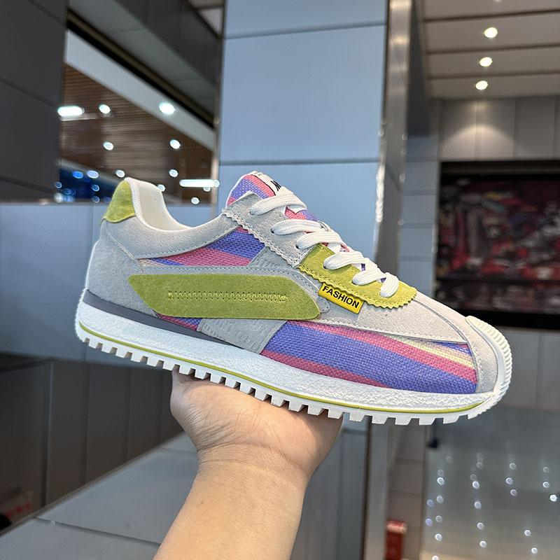 Summer new breathable cloth casual shoes comfortable color matching sports shoes thin shoes trendy shoes xpaq