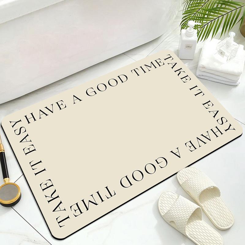 Modern Simple Household Diatom Mud Mat Bathroom Non-slip Mat Toilet Toilet Easy To Dry Absorbent Foot Mat