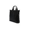 Emporio Armani Logo Zip Closure Cotton Tote Shoulder Bag Men Bags Black Y4N183-Y217J-80001