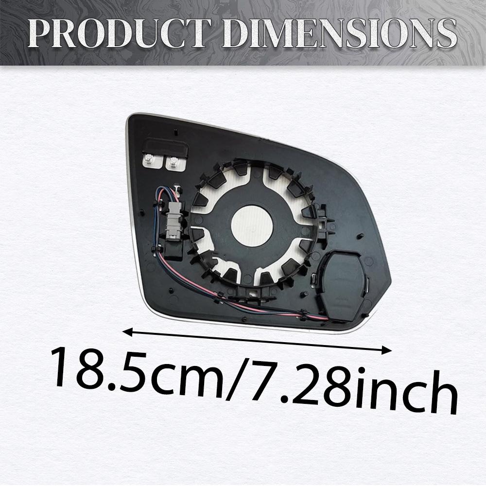 For Mercedes-Benz V-Class Vito W447 with Blind Spot Monitoring System 2016-2026 Convex Heated Rearview Mirror Glass A4478111600
