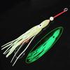 5Pcs Fishing Squid Lures Soft Luminous Octopus Trolling Saltwater Lures Baits with Hook Octopus Skirt Trolling Swimbait