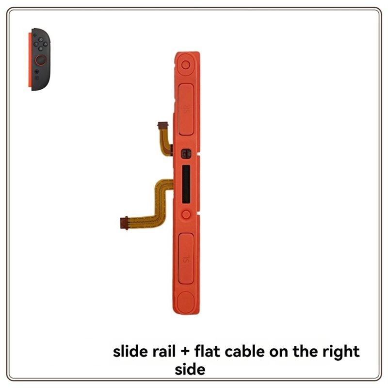 AS62 For Switch2 Console Replacement Parts- Right And Left Slide Rail With Flex Cable For Joy-Con 2