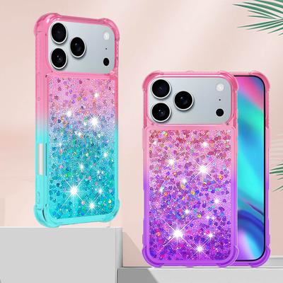 Custodia Lusso Liquida Sabbie Mobili Glitterata con Gradiente per iPhone 17 16 15 14 13 12 Pro Max 16 14 Plus iphone Air 13 12 Mini