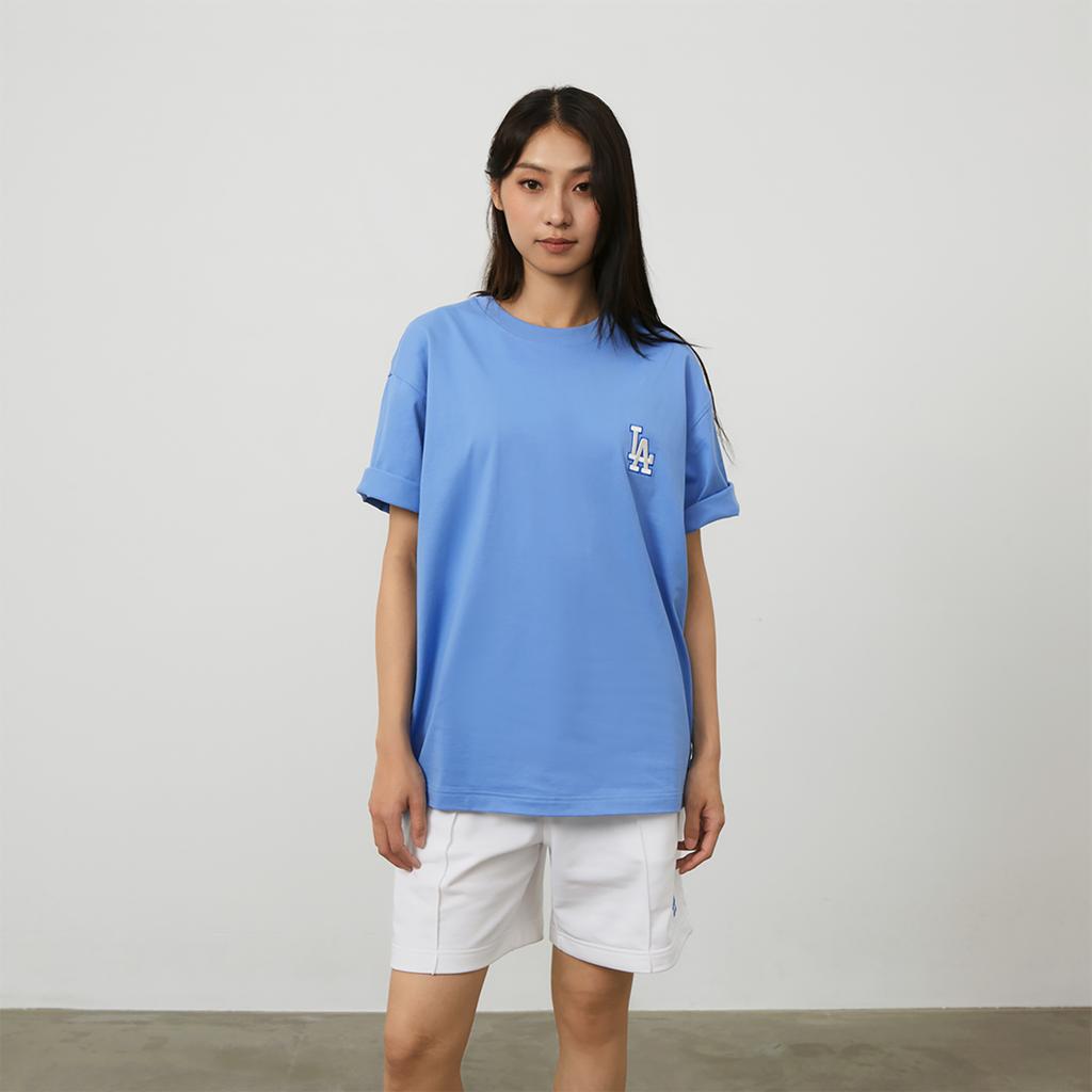 New MLB MONOGRAM Collection Los Angeles Dodgers SS24 T Shirt Unisex Blue 3ATSM0343-07BLM