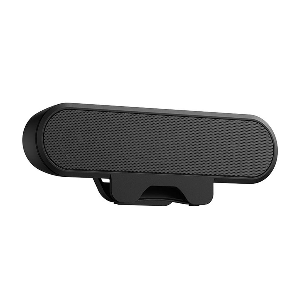 Computer Speaker Black High Definition Stereo Loud Sound Volume Control USB Wired Easily Clamps Display Desktop PC