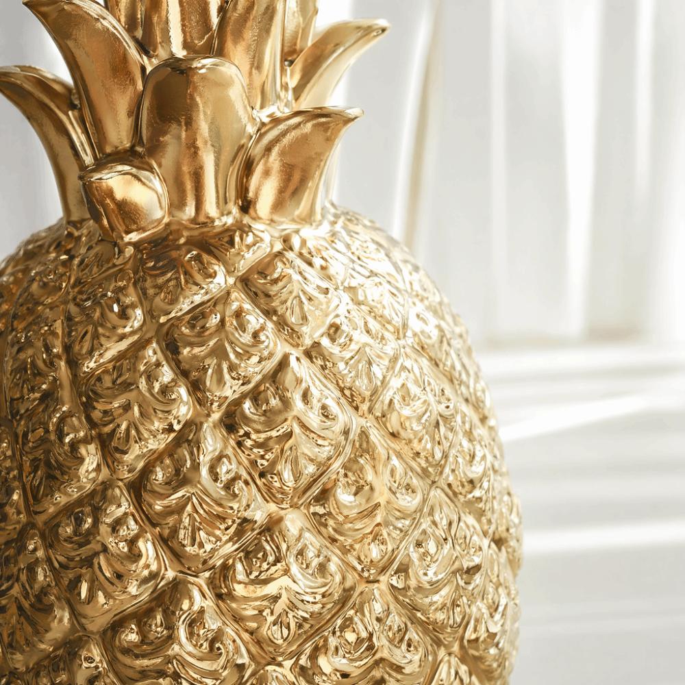 Compact Desktop Size Modern Pineapple Tabletop Decor Study Room Cabinet Decor