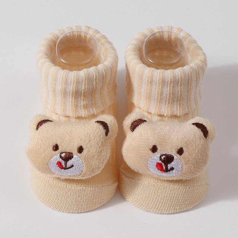 Niedliche Baby Jungen Mädchen Socken Kinder Bär/Panda Neugeborene Günstige Sachen Weiche Socken für 0-6 Monate Bebe Kleinkind Kurze Bodensocken