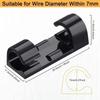Kabelclip-Organizer Fallkabelhalter Kabelmanagement Selbstklebender Kabelmanager Feste Klemme Kabelaufwickler Für Zuhause Büro Schule