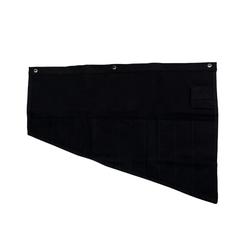 Strong Canvas Wrench Tool Roll Bag Pockets Organizer Pouch And Practical Loop For Easy Storage And Organization Work Area