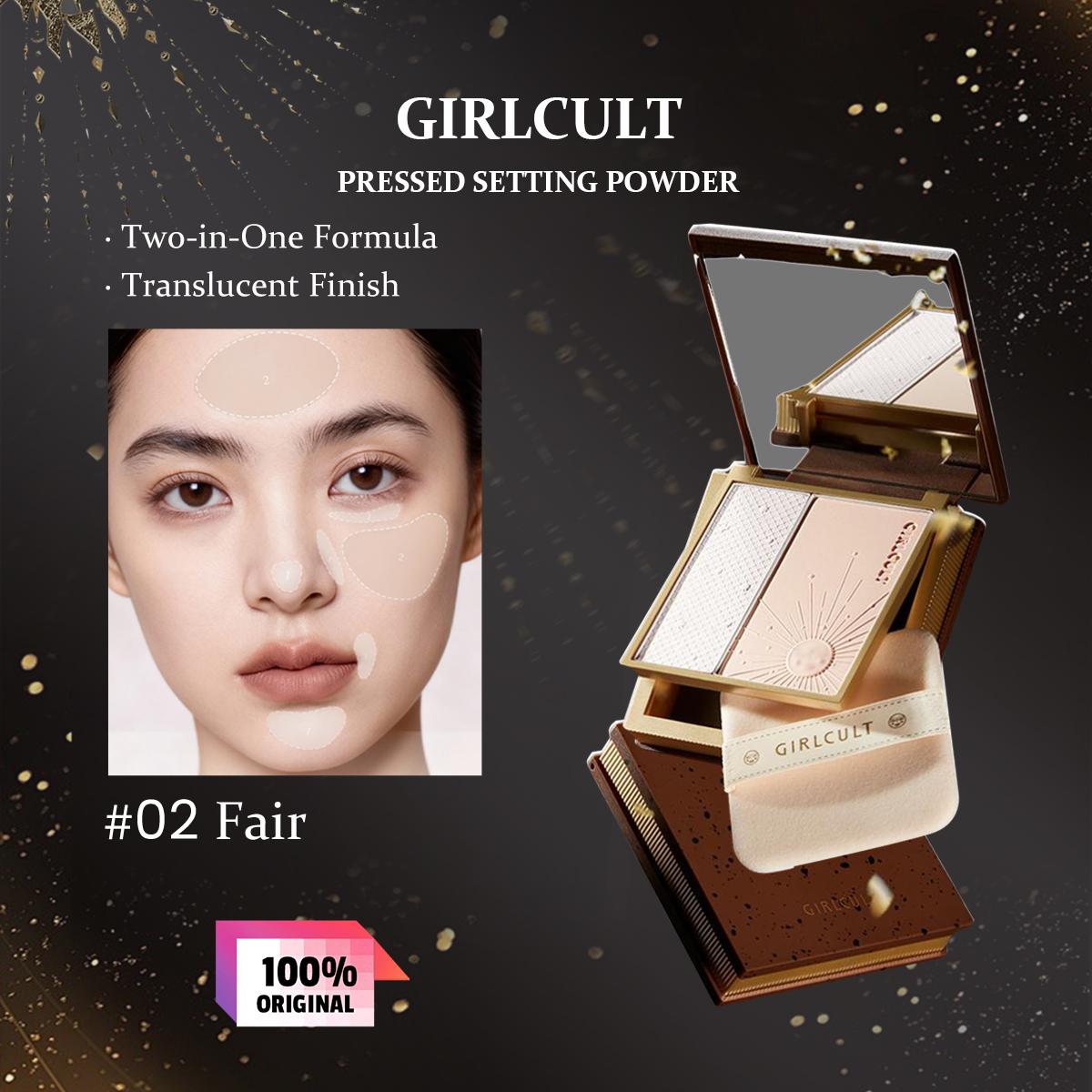 

Girlcult Pressed Setting Powder 13.2g/0.47oz (2 Color Options)