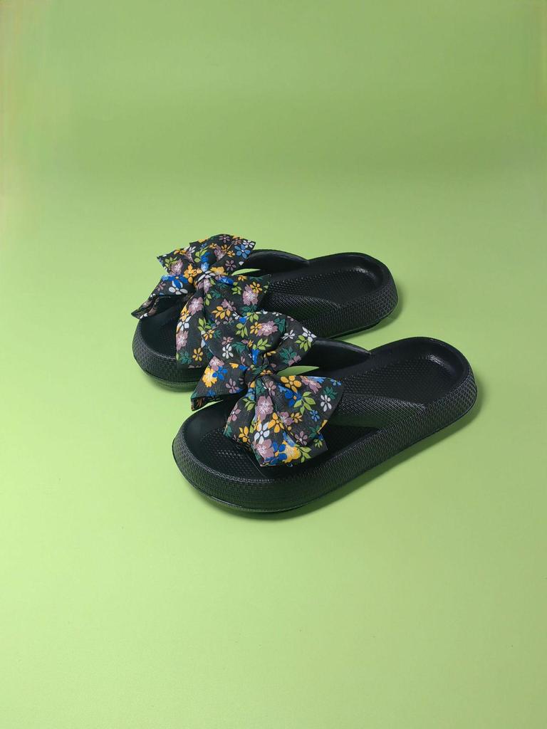 Women's Pink Bowknot Summer Slippers - Cute & Fashionable