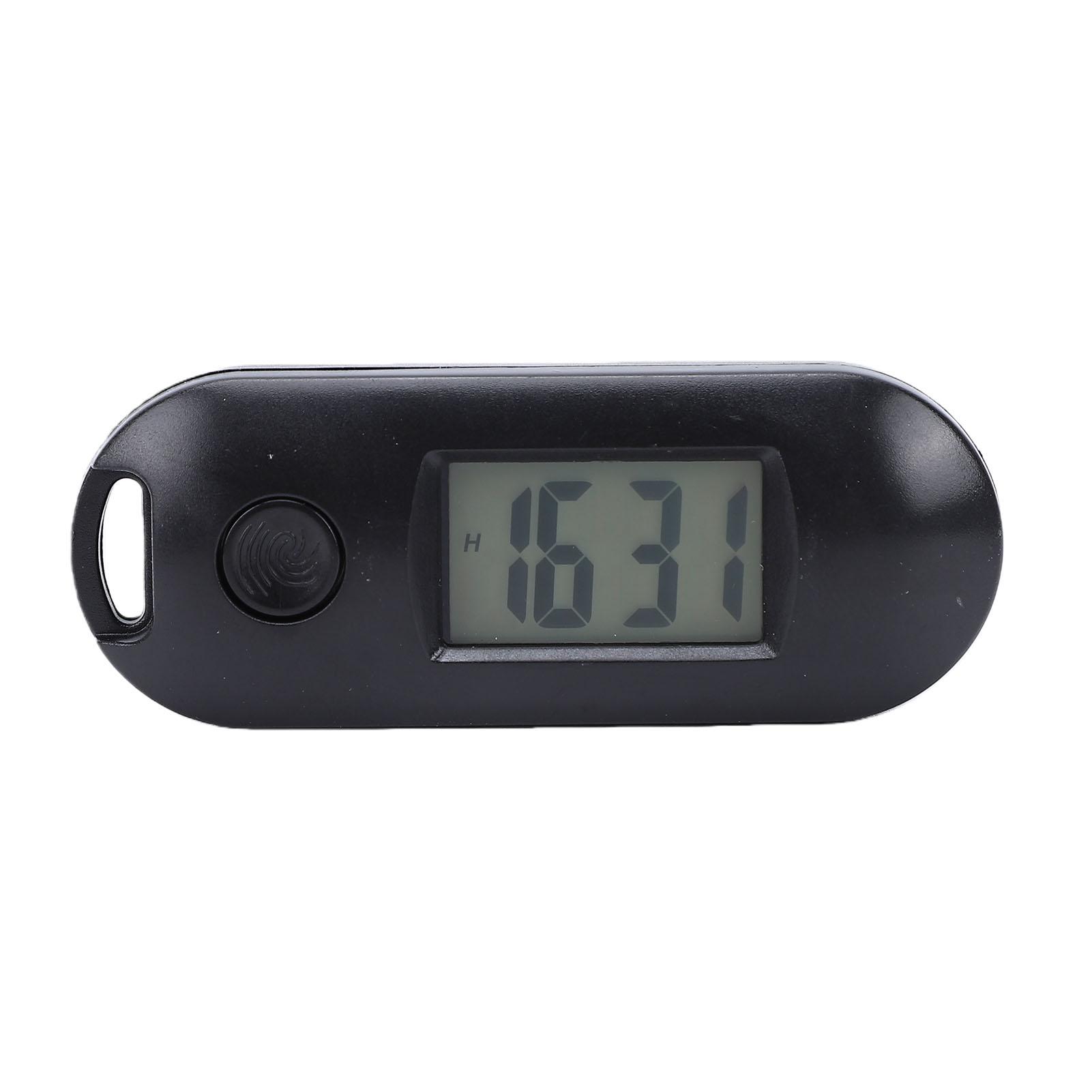 Keychain Pocket Watch Silent Digital Electronic Watch Luminous Backpack Keyring for Home Office Outdoor Use чёрный