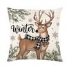 Christmas pillow cover digital printing cushion Christmas theme sofa pillow