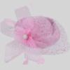 Polka Dot Veil Bridal Beret Elegant Style Head Wrap Pearl Feather Mesh Fascinator Hat  Banquet