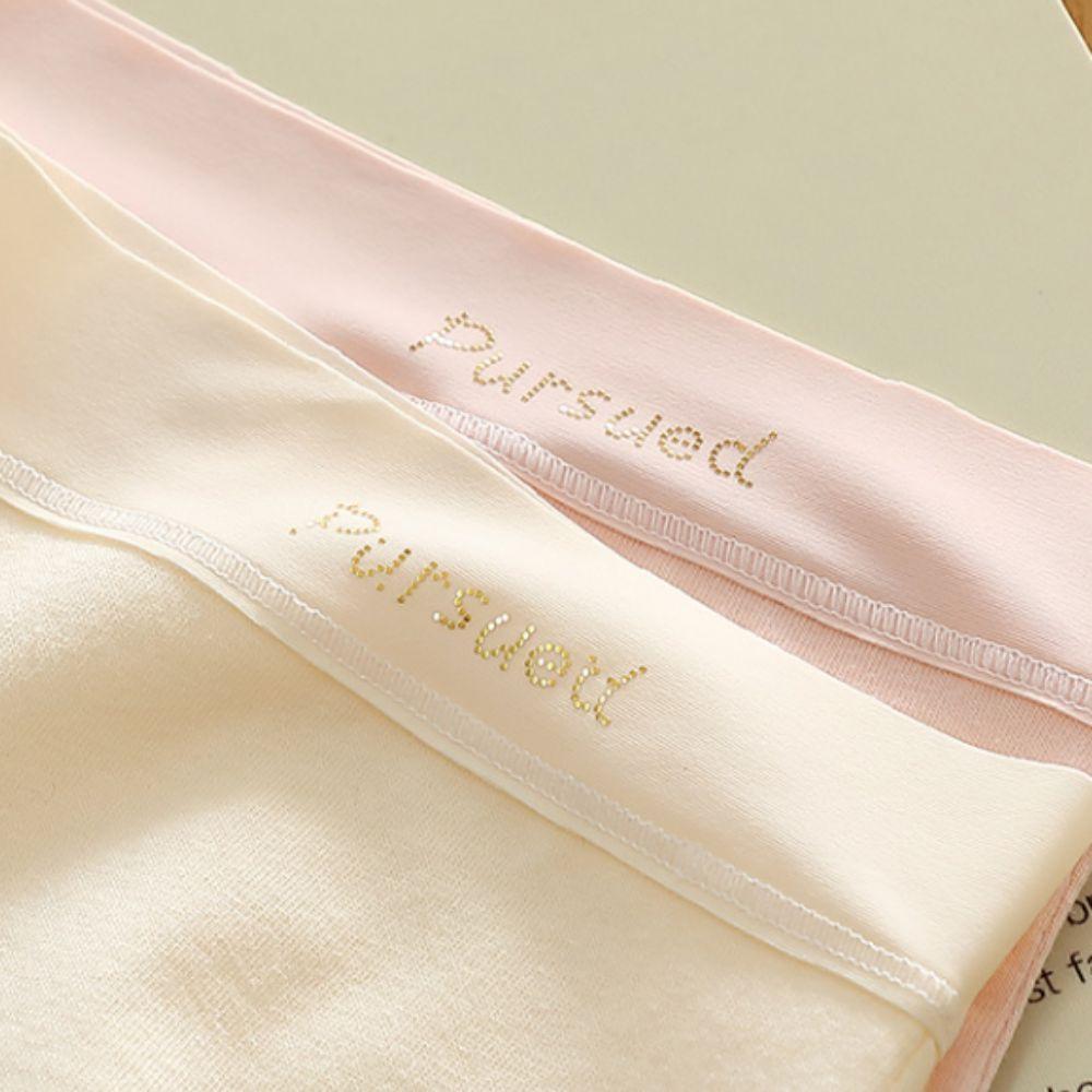 5 Stück Unterwäsche Nahtlose Slips Baumwollzwickel Damenunterhosen Bequeme Mid-Waist Panties Lady