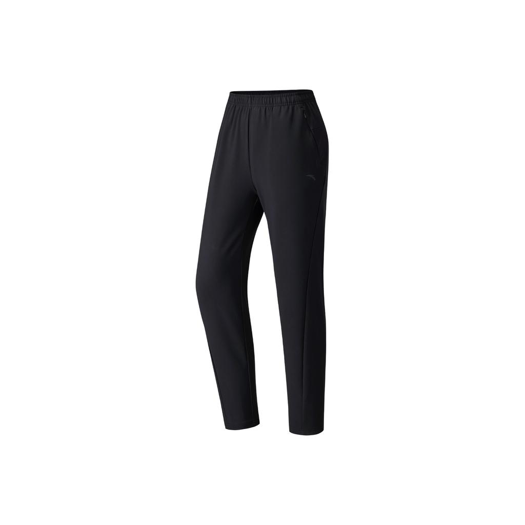 Anta Travel Comprehensive Training Series Woven Sports Long Pants Women Pants Basic-Black 962617504-1