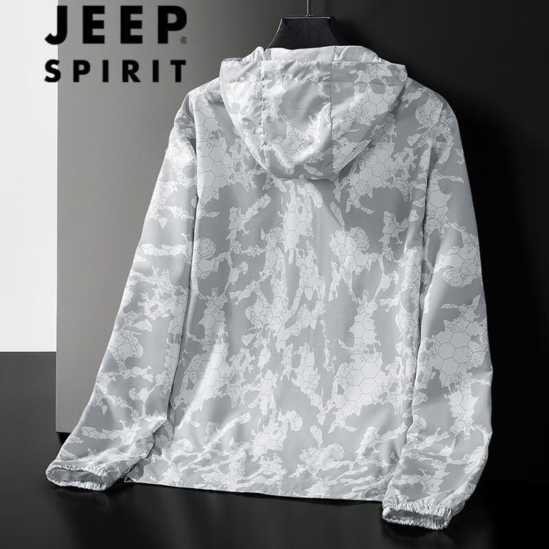 JEEP SPIRIT Men's Loose Fit Outdoor Sun Protection Jacket