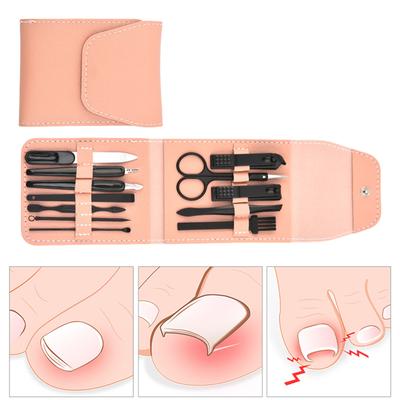 12 Pieces Luxury Stainless Steel Nail Care Kit For Men And Women With PU Travel Pouch Manicure Pedicure Accessories