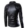 Autumn and Winter Plus Size Leather Jacket Casual Fashion Men's Leather Slim-fit Jacket European and American Motorcycle Leather Jacket Men's