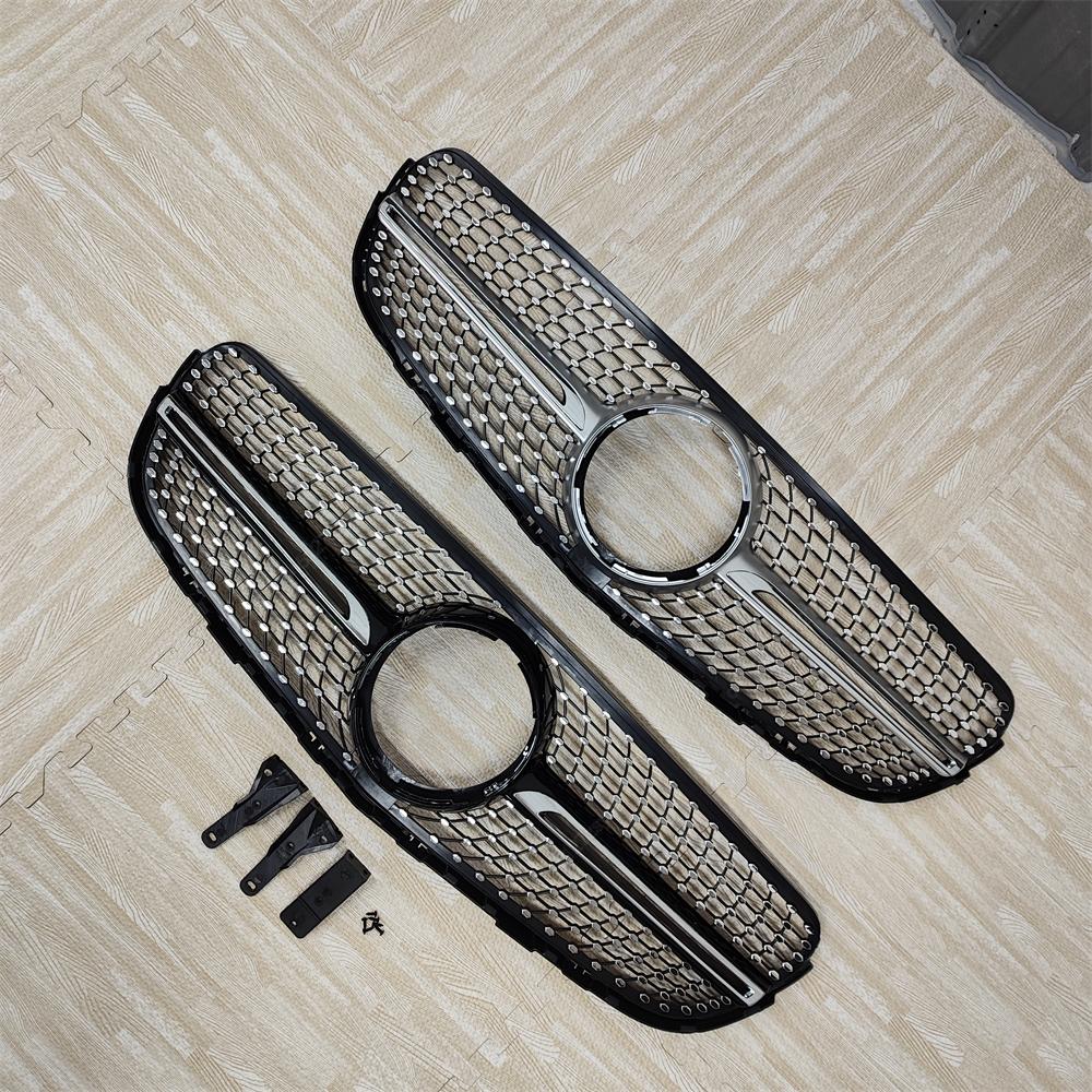 Diamond Style Grille Front Racing Grill For Mercedes Benz GLC Class X253 2015-2019 GLC250 GLC300 GLC350 GLC43 AMG Bodykit Tuning