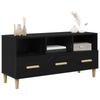 TV Cabinet Black Oak Effect 102 x 36 x 50 cm Engineered Wood