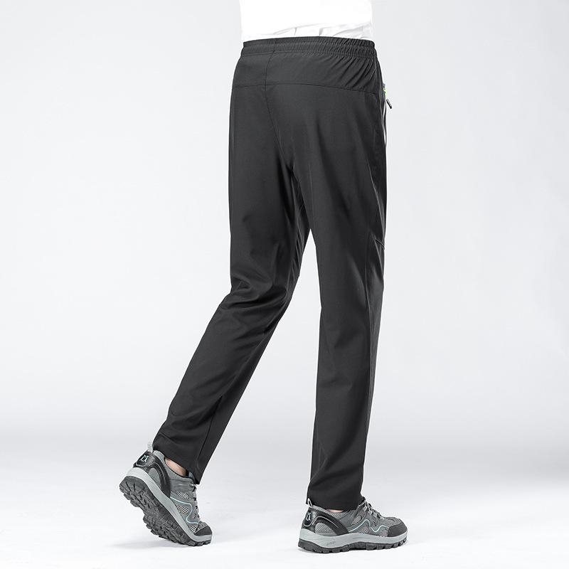 Sommer Herren Casual Elastische Taille Jogging Herrenhose Outdoor Sport Atmungsaktiv Lange Schnelltrocknende Hose