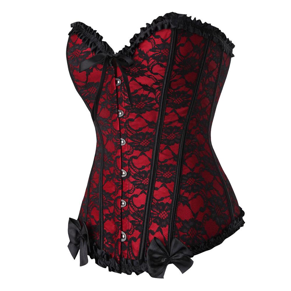 Sensual Lace Overbust Corset Bra - Body Shaping and Stylish Design
