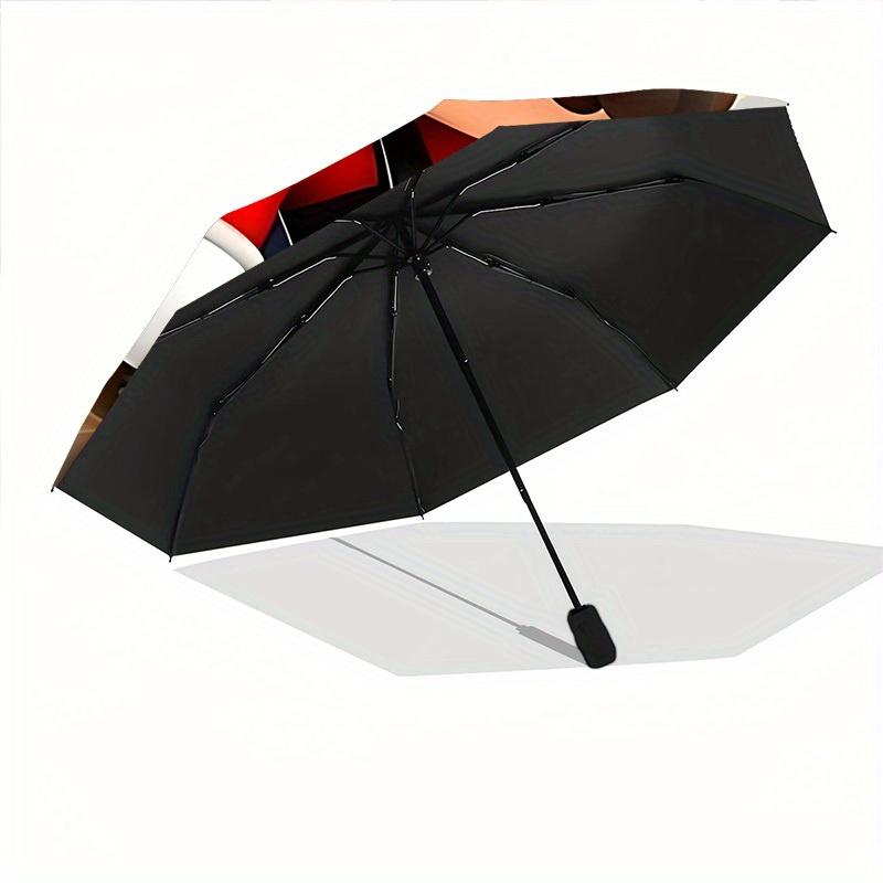 1pc Mario Backpack Automatic Open/close Folding Portable Umbrella with 8-Rib Structure for Women/Men, All-Season Use a0901015