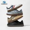 Happy Bear Fleece-Lined Kids' Wide-Toe Winter Sports Shoes - Warm, Double-Layer Cotton, Cold-Proof, Casual Outdoor Footwear.