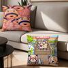 Ooyajitchi Cushion Cover Antidustmite Sofa Cushion Decorative Office Cover Lounge Area Indoor Outdoor Use