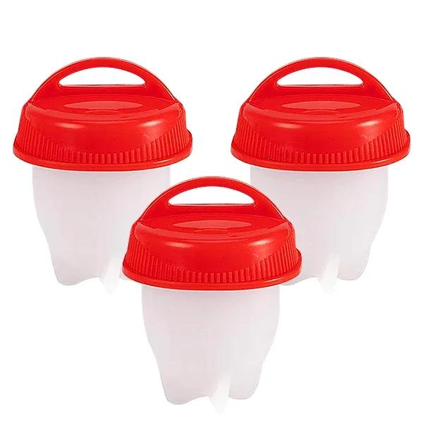 3/6pcs Egg Boiler Steamer Non-stick Egg Cook Cups Fast Egg Poacher for Breakfast Kitchen Cooking Tool