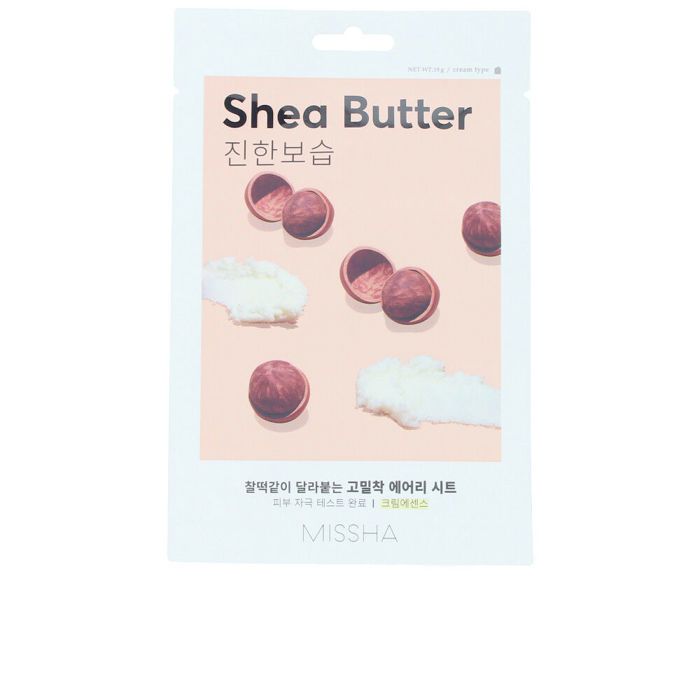 Feuchtigkeitsspendende Maske aus atmungsaktivem Tuch #Sheabutter 1 Stück