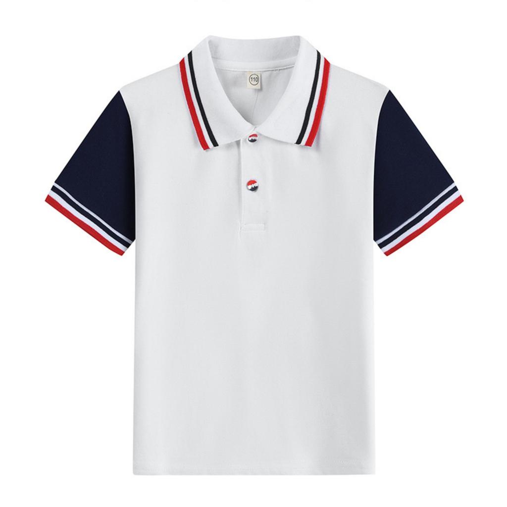 Kids Quick-Dry Shirt Short Sleeve for School Uniform Daily Wear