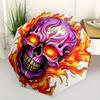 1pc Flaming Skull Pattern Umbrella, Fashionable, Personalized, High-Value Folding Umbrella, a Must-Have for Summer, 8-Rib Durable Iron Frame, Tri
