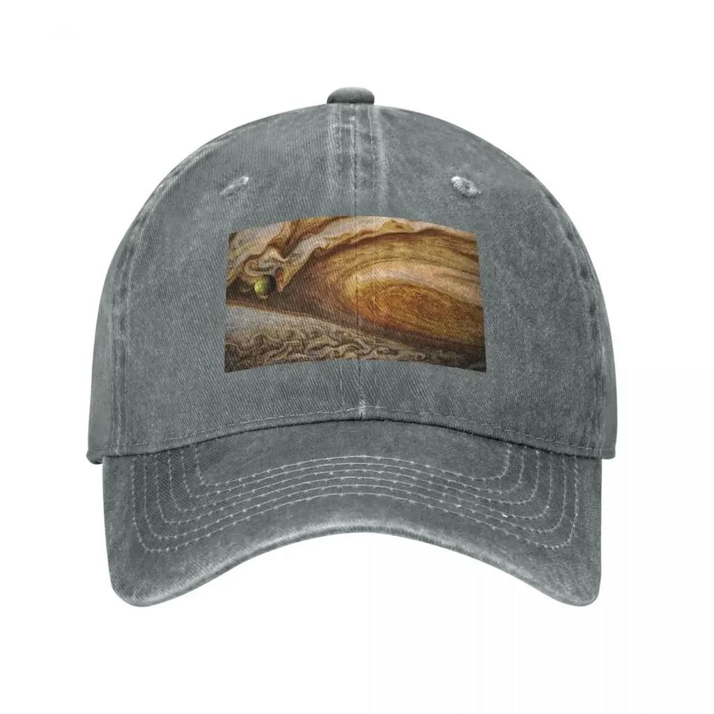 Callisto passing before Jupiter space exploration astronomy Baseball Cap Golf Hat Unisex western Hat Hat Unisex Luxury Boy Womens